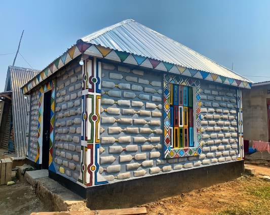 Nakivale Jerry Can House - outside view